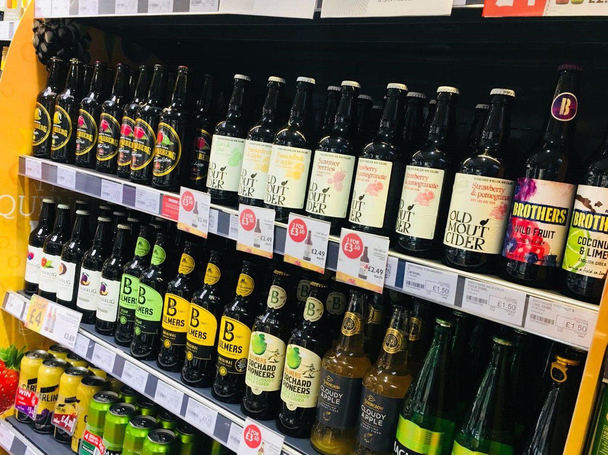 NisaRetail's tweet photo. The #NisaCiderFestival is on! For the next three weeks there are some thirst quenching deals to be had in our #NisaRetail member stores. Check out the tempting in-store displays. 🍺🍎 https://t.co/MLM9blWvF2