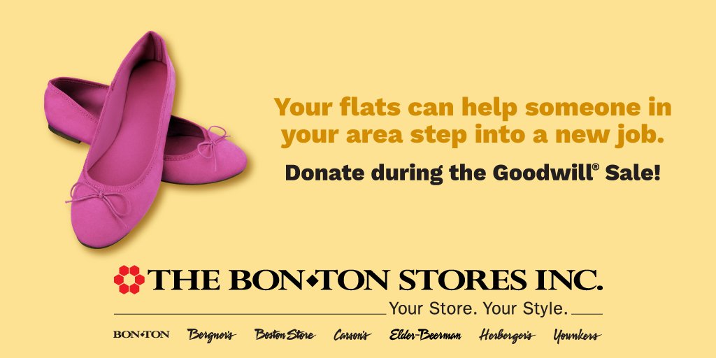 GoodwillIntl's tweet photo. Donate stuff. Create jobs. Get a coupon. Does it get better than that? It's the last day of the #GoodwillSale at the @BonTon stores! https://t.co/YlrUjPthuq https://t.co/kTzrJiVnnV