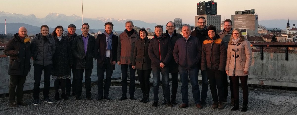 slice3d_si's tweet photo. During Ljubljana meeting, project partners (@ULFGGLjubljana, Slovenian SMA, @utwenteEN, @FBKcom, @swisstopo, @xlab_research, @KU_Leuven, @ITCnews, @valorisationcom) discussed also @slice3d_si impact on the EU Alpine macro-region development ... https://t.co/EjURztnL5U