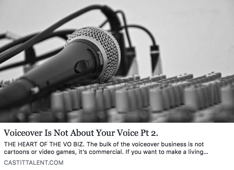 castittalent's tweet photo. Voiceover is Not About Your Voice Pt 2 has arrived!! #AndyRoth #Voiceover
https://t.co/GKXGEacmV2 https://t.co/VFKS0yege7