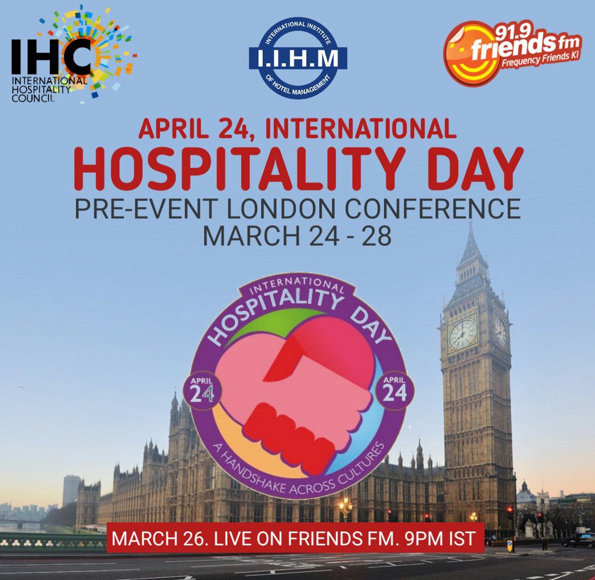 AADirIIHMDELHI's tweet photo. #InternationalHospitalityCouncil #London Meet Pre event #InternationalHospitalityDay #April 24 - A Day to celebrate #hospitality across the #World @Johnwoodconsult @ChrisGalvin8 @Galvin_brothers @SicilianChef @subornobose @d_foskett @IIHMHOTELSCHOOL https://t.co/64huejoJPj