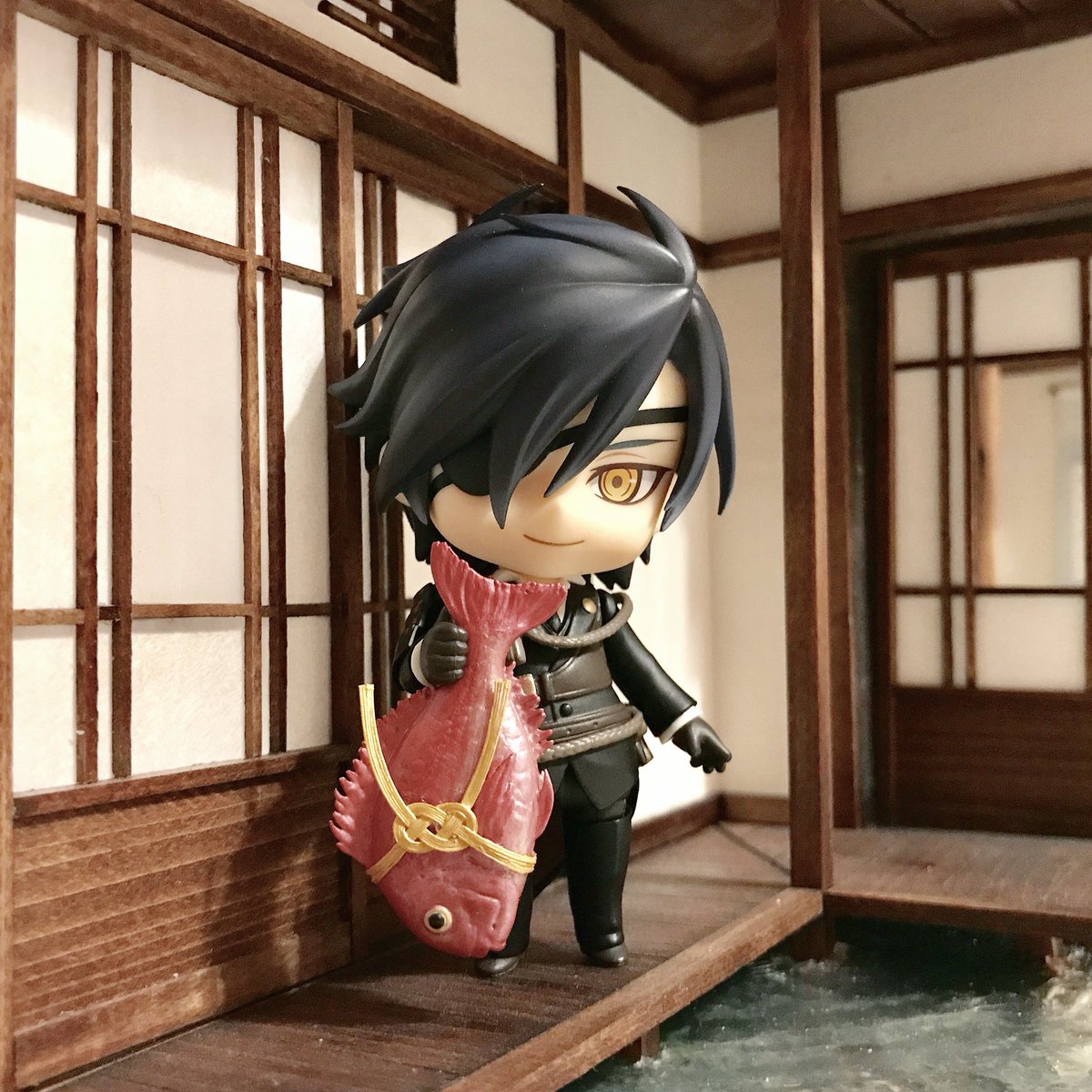 Foo 薬研の鯛 相方のねんどろ薬研のため 姉者にオーダーしたらめっちゃかわいいの来たー ねんどろいど本丸 ねんどろ刀剣男士 とうらぶ工作部