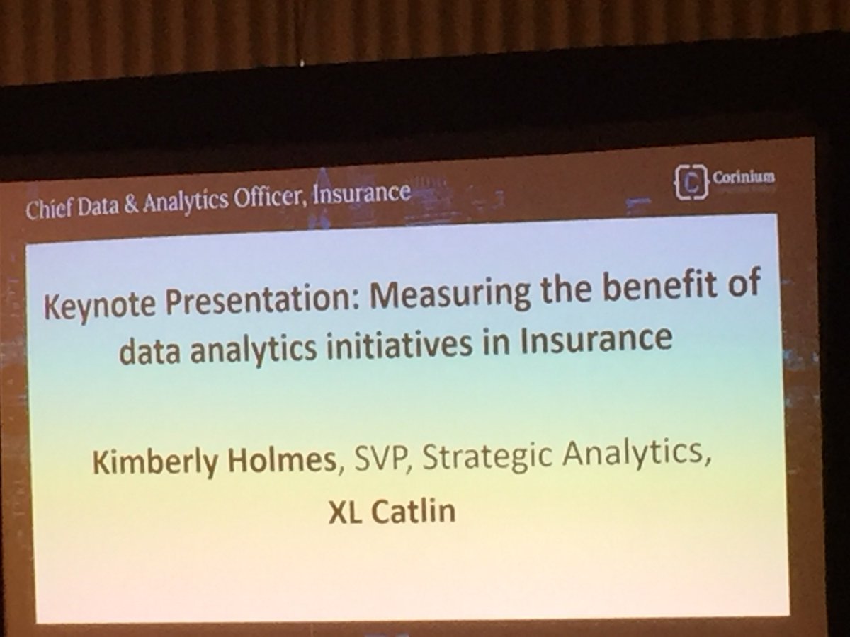 <a href="/Kimberlyaholmes/">Kimberly Holmes</a> “Analytics for insurers is not about technology, nor data. It’s about creating the business value” #Analytics #insurance #businesssvalue