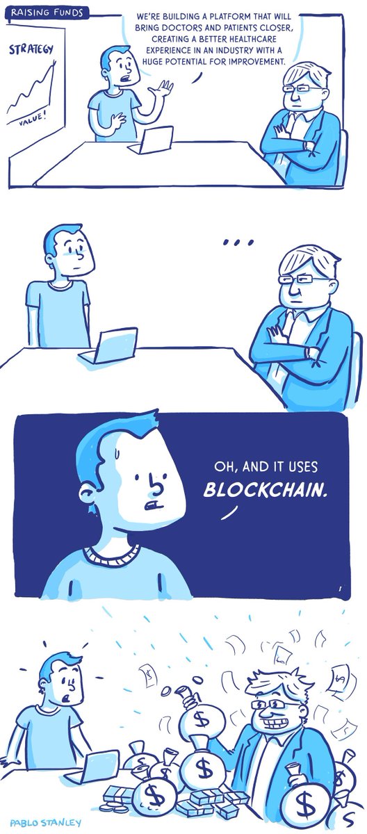 nixcraft's tweet image. My next business idea and fund raising strategy. Comic credit @pablostanley