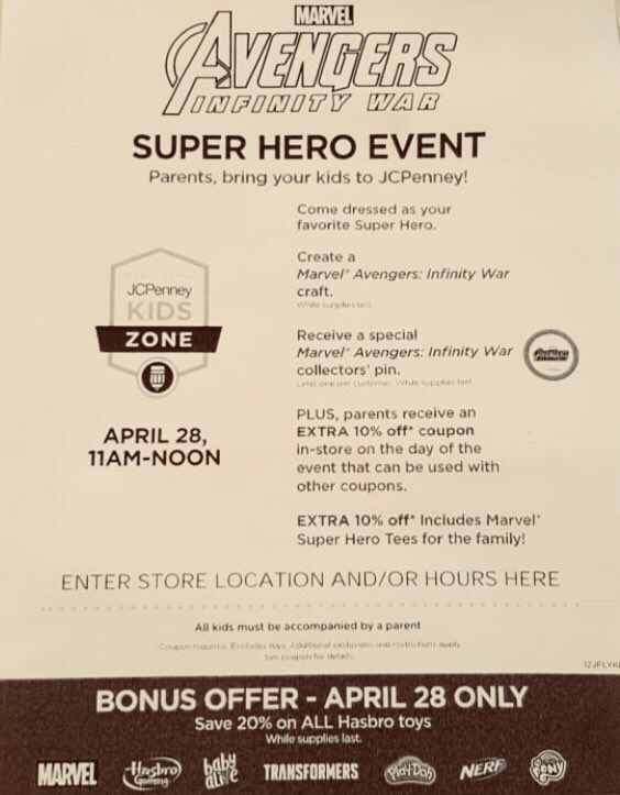 saralamnin's tweet photo. Next month #SuperHeros come to @shopsouthland #marvel #Avengers #kidfriendlyevent #dressup #April28th https://t.co/Ye6UdLit55