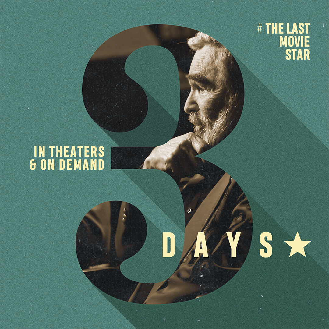Just 3 days til you can take a trip to Nashville and a detour down memory lane with Burt Reynolds in #TheLastMovieStar — in theaters &amp; on demand this Friday!
