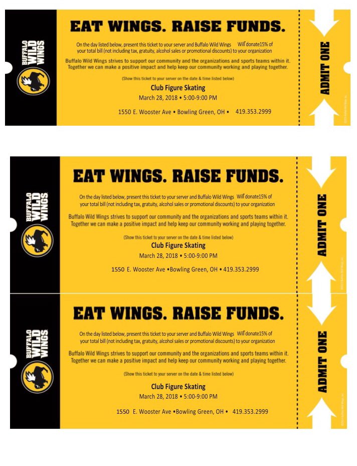 BGSUFS's tweet photo. Join us at Buffalo Wild Wings for a fundraiser on Wednesday 3/28 from 5pm to 9pm . Show them this flyer and 15% of your bill will go to our club! https://t.co/0sEzr9Mufy