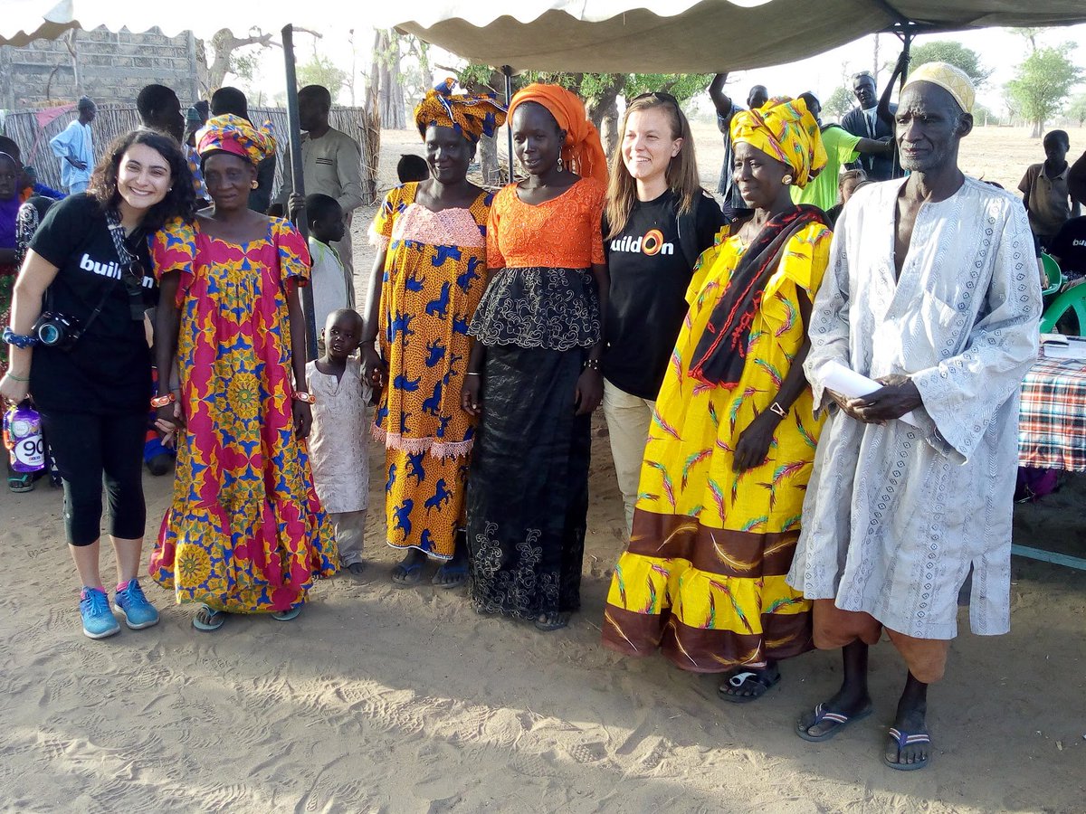 GeorgiaTech's tweet photo. Sisters from Georgia Tech's Collegiate Panhellenic Council traveled to Senegal over their Spring Break to build a school for girls. #WeCanDoThat https://t.co/Vxlplc4Pol