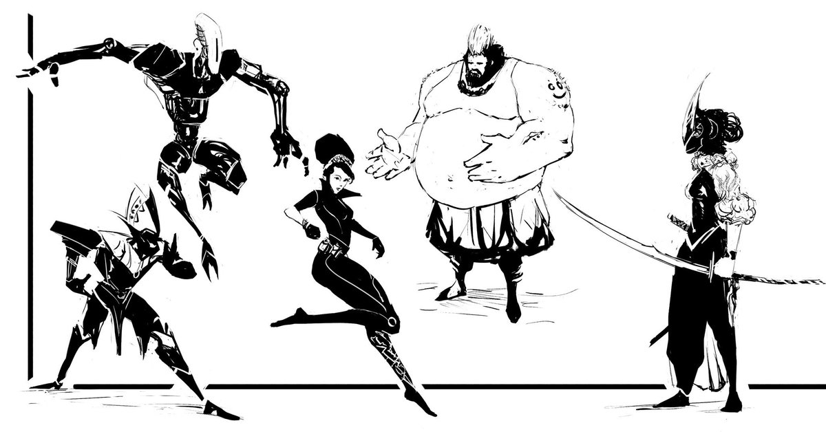 JDScribbles's tweet image. Yesterday's stream sketches. Going live in 5. Come say hi. Twitch.tv/jdscribbles #twitchcreative #sketch #livestream