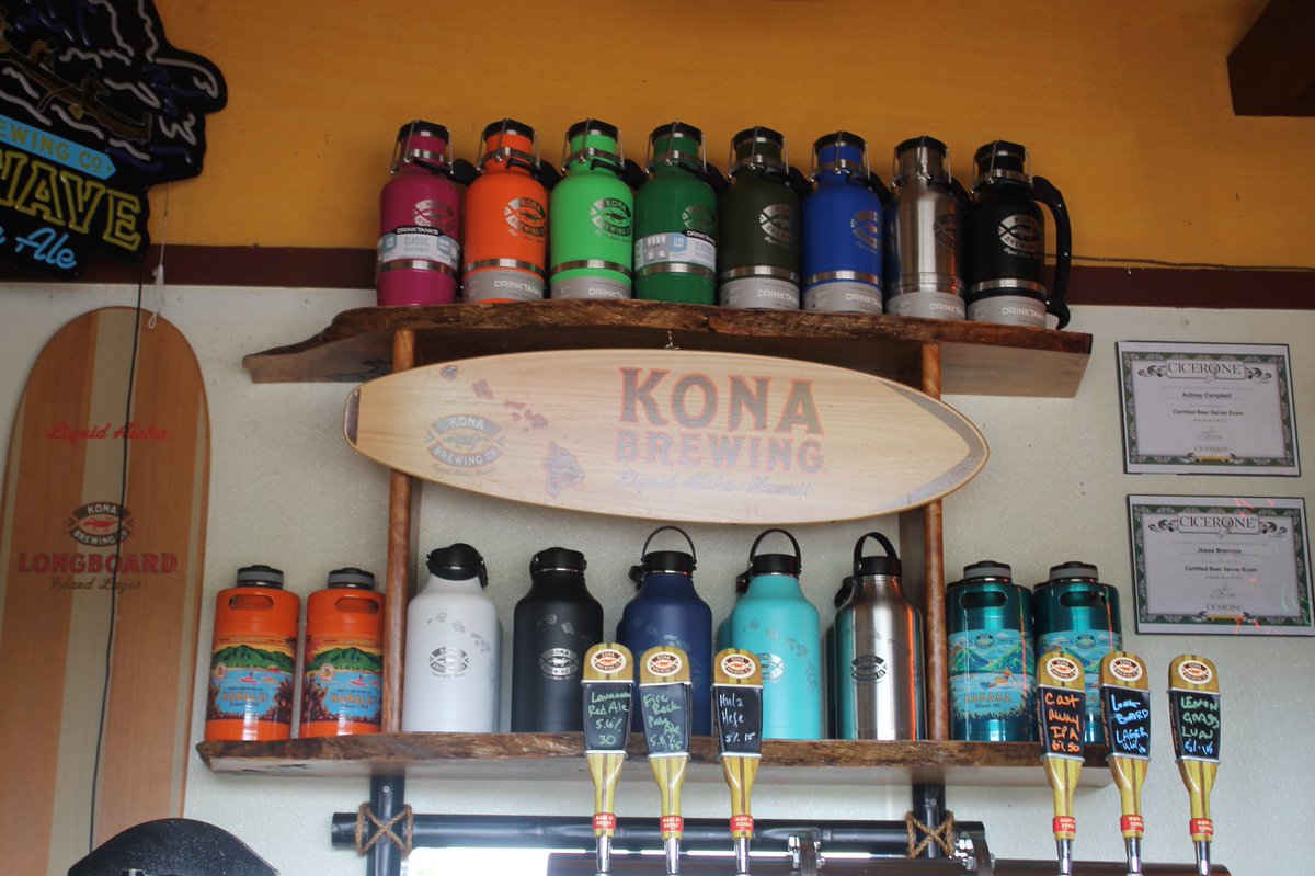 Come and visit us at the growler shack today! Check out the canteenz or fill up your growler😁 #konabrewingco #konabrewpub