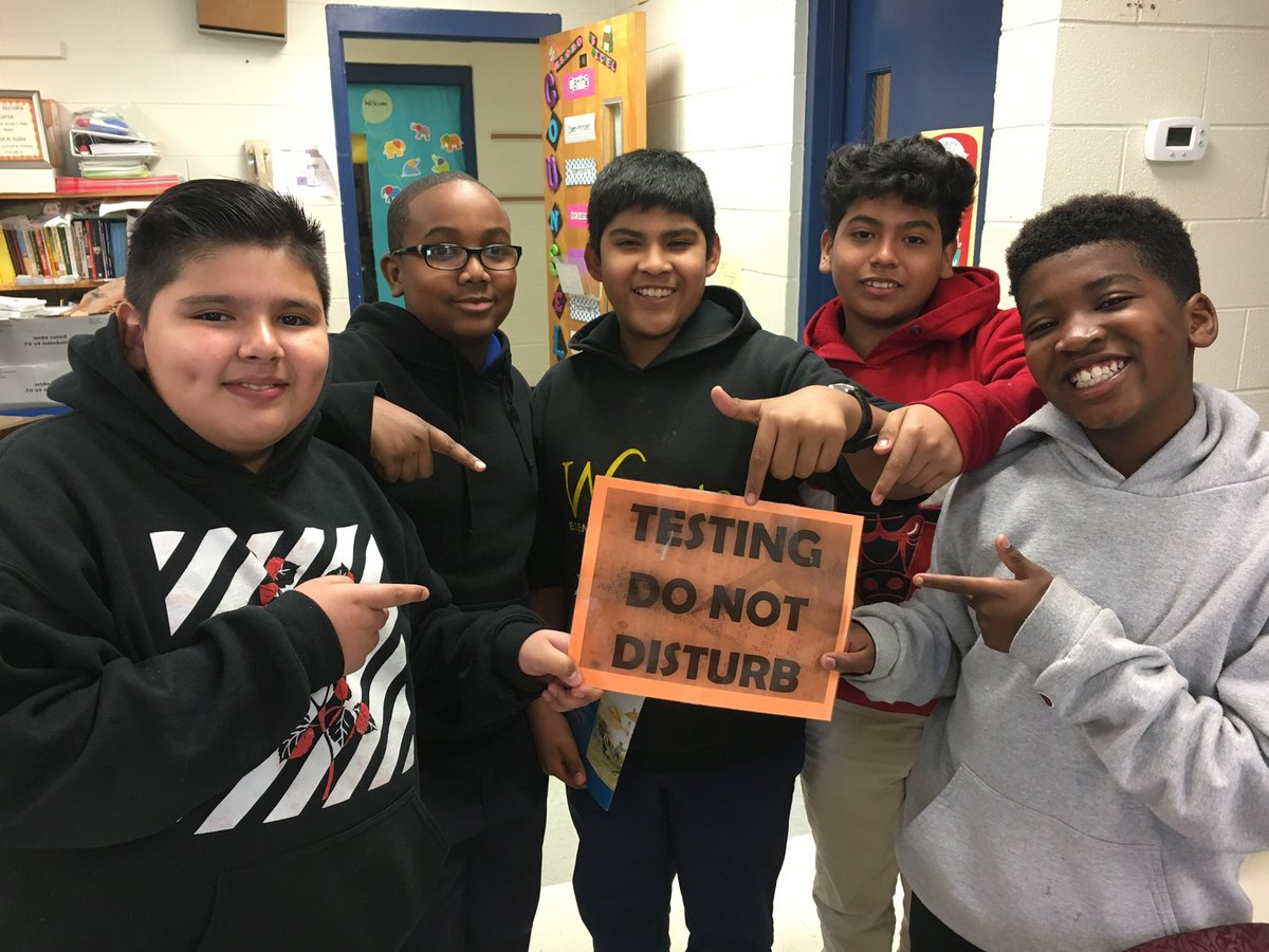JannaTolleson's tweet photo. ๐๐ผโโ๏ธOnly this crew can make testing โquietโ seem like fun๐๐ผโโ๏ธ
#5thgradeboysarefunny ๐ #smilesfordays ๐
#quietplease ๐คซ
@WingateES_NC ๐๐ @educatingall @APShanda โญ๏ธ #almostmiddleschool #EUMS https://t.co/G6DQLUJ2m0