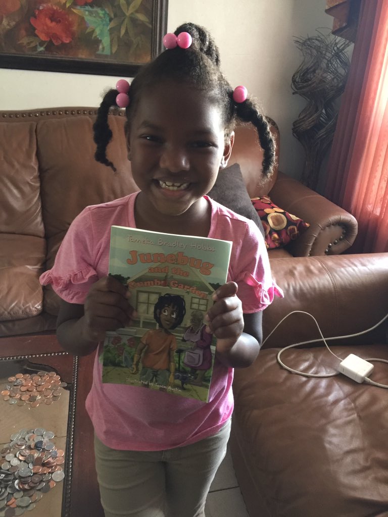 MeltonMustafa's tweet photo. Today I worked with my neice Sanaa on counting and then we read a great childrens book by a South Florida Author Dr. Tameka Bradley Hobbs entitled Junebug and the Gumbo Garden!!! 

#springbreak
#investinkids 
#greatbook
#supportthisauthor https://t.co/kzkA5jUzeT
