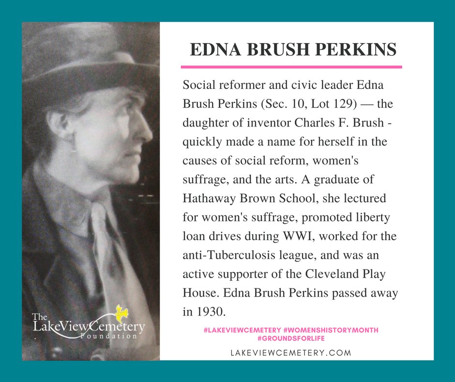 LakeViewCem's tweet photo. #WomensHistoryMonth #LakeViewCemetery #GroundsForLife https://t.co/HWNhynb9AZ
