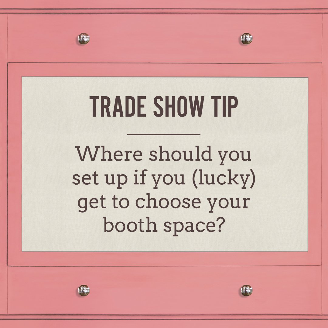 FauxShowCovers's tweet photo. Near the trade show floor entrance is a prime location. Proximity to other high foot traffic areas also do well, like restrooms, food courts, or exits. After that, aisle intersections and corners are great for capturing attendees coming from multiple directions. https://t.co/h9gWMQWJlK
