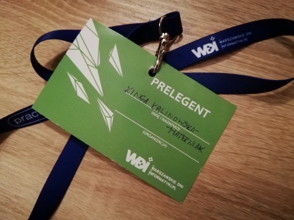 Thank you Women In Technology @WiTPoland and Warsaw Informatics Days /Warszawskie Dni Informatyki, other panel speakers <a href="/ZanetaJazdzyk/">Żaneta Jażdżyk</a>, <a href="/MagdaEriruos/">Magda</a>, Monika Burdzy, Natalia Martowska-Sokołowska and last but not least panel participants for such a nice day. #WDI18 #WDI2018