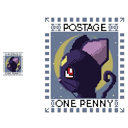 Debra_Beretta's tweet photo. #PixelPostageService delivers #luna the cat from #sailormoon #pixelart https://t.co/b0LLFcyzry