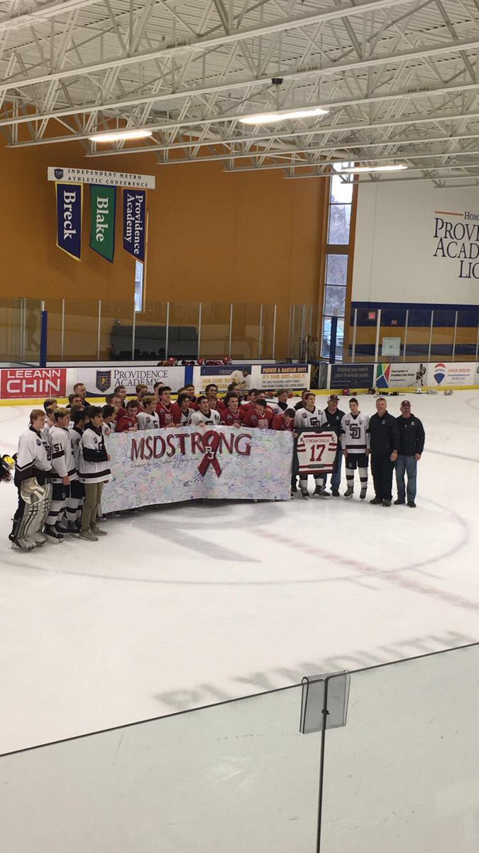 Stoneman Douglas Ice Hockey (@msdhockey) on Twitter photo Regis Jesuit HS provided us with an amazing banner showing their support to us and a jersey with our school’s name and the number 17. We appreciate it beyond words. Thank you all so much! <a href="/RJHSHockey/">RJHS Hockey</a> Regis Jesuit HS provided us with an amazing banner showing their support to us and a jersey with our school’s name and the number 17. We appreciate it beyond words. Thank you all so much! <a href="/RJHSHockey/">RJHS Hockey</a>