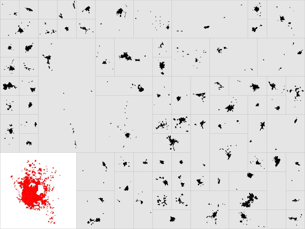 TAAUMX's tweet photo. Si juntamos 78 de las 100 ciudades más grandes del país (del lugar 23 a 100 por población urbana), obtendríamos el mismo número de habitantes que la Ciudad de México y su Zona Metropolitana en una extensión territorial casi 2.5 veces más grande.
#paisajesdeintensidad #DatosTAAU https://t.co/WOMEDKCbrH