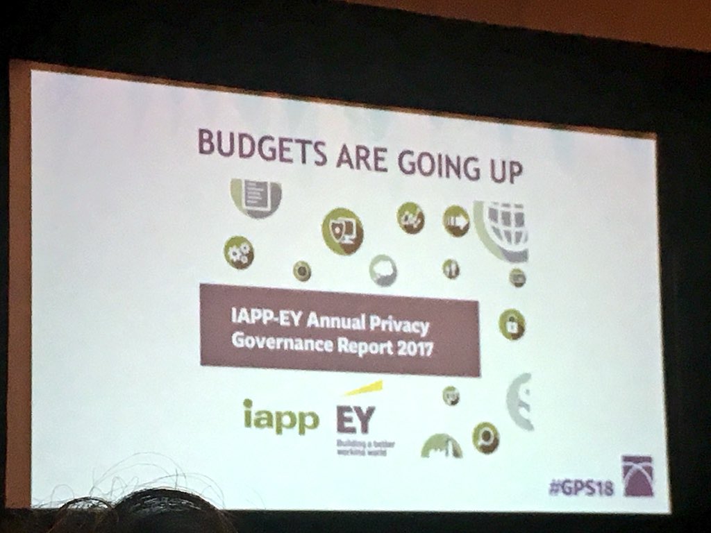 Privacy folks may have $ to spend  #GPS18 #globalprivacysummit #IAPP