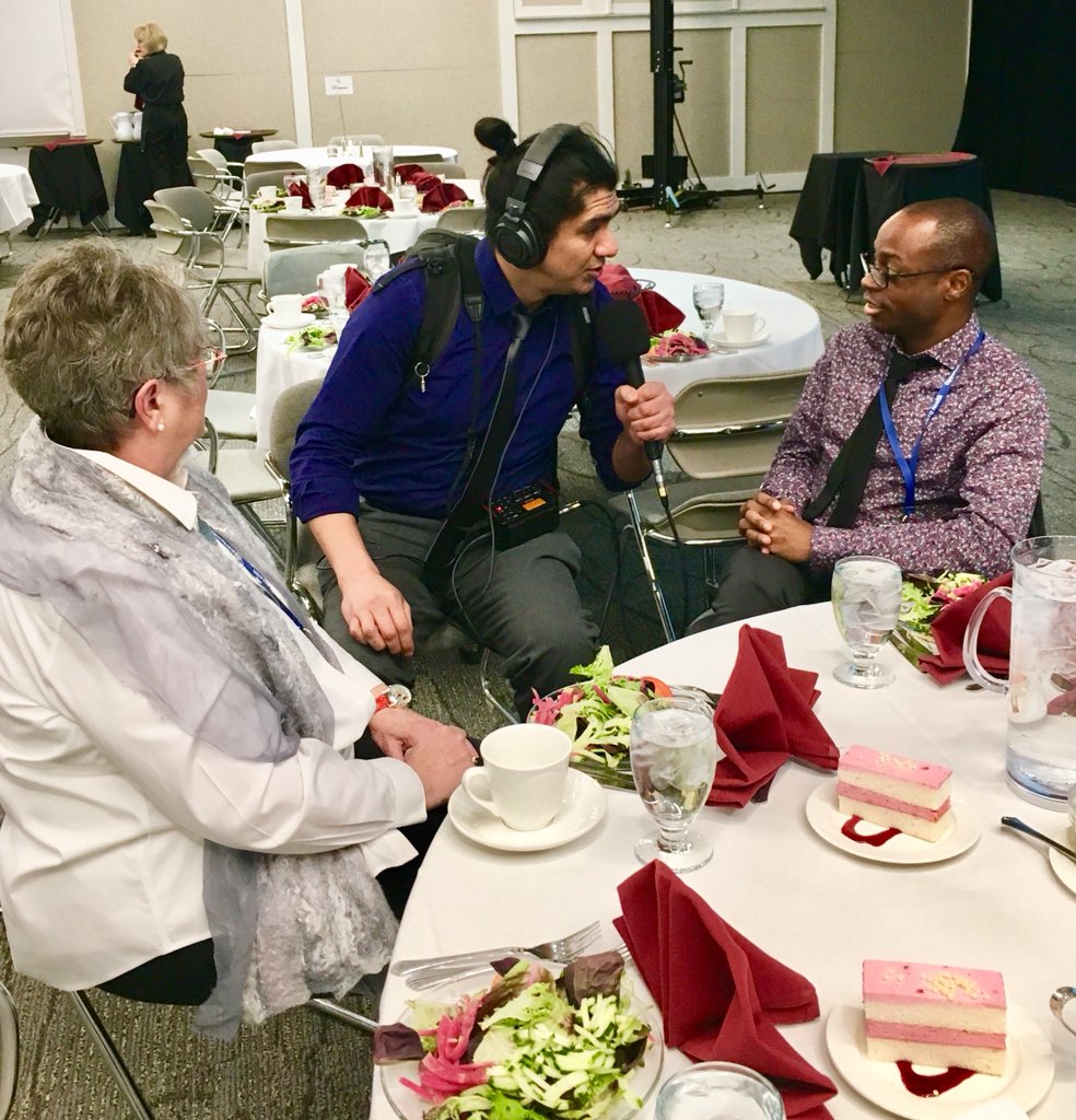 Ryan from <a href="/TwinCitiesPride/">Twin Cities Pride</a> Podcast is here interviewing RHI staff and our keynote speaker, Dr. Jonathan Lassiter! #OppCon2018