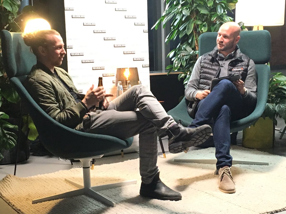 lemmk's tweet image. To be a successful entrepreneur, trust your instincts and bring a healthy dose of &quot;natural hubris&quot;, @lieferando &amp;amp; @TalonOne cofounder Christoph Gerber advises. (Emphasis on &quot;healthy&quot;.) #startupnotes