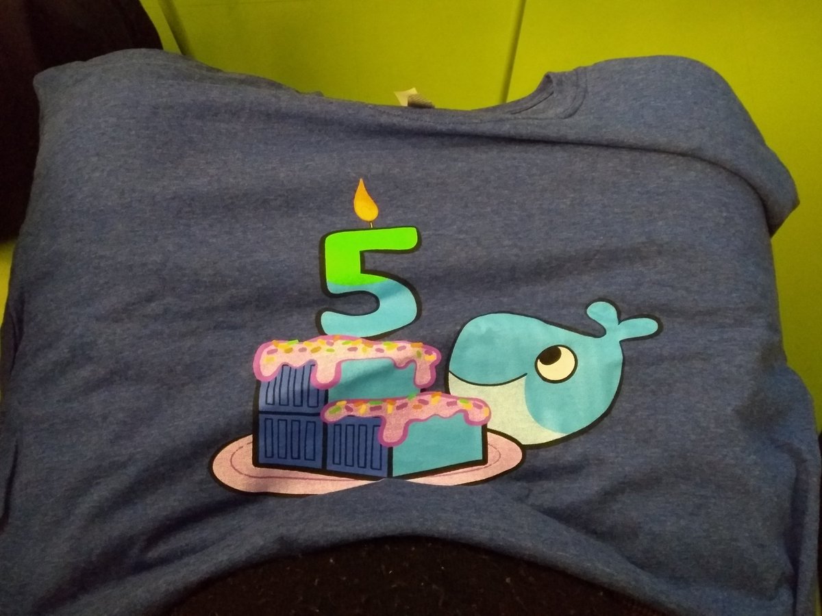 I won my <a href="/Docker/">Docker</a> birthday tee 😍