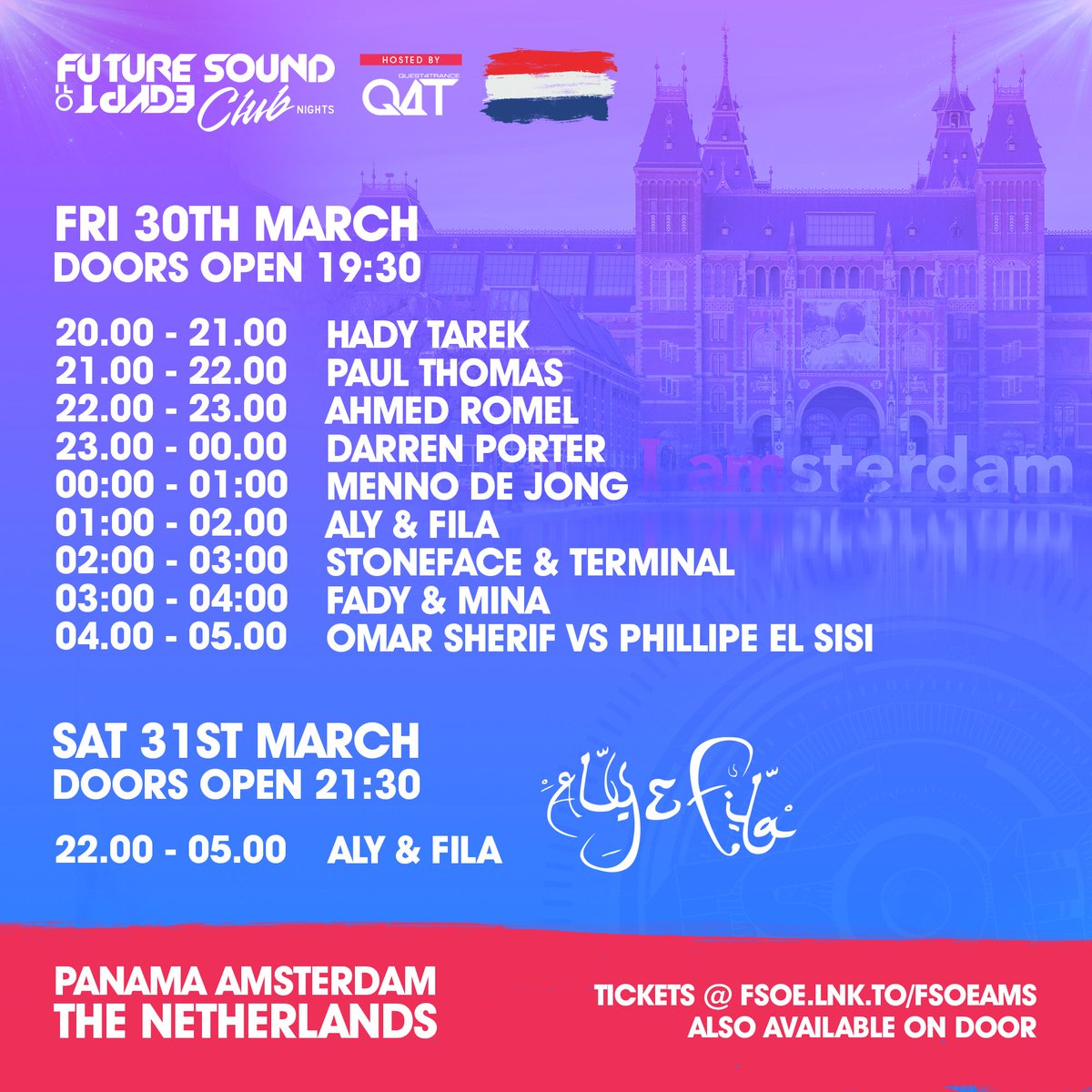 FsoeRecordings's tweet photo. Set times announced for #FSOEAMS this weekend! https://t.co/t5mrGSoPep