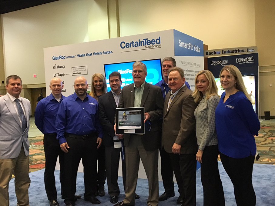 CertainTeed's tweet photo. Happy 100th Anniversary @AWCI_INFO! #INTEX18 #INTEX https://t.co/TDOWSdTrPu