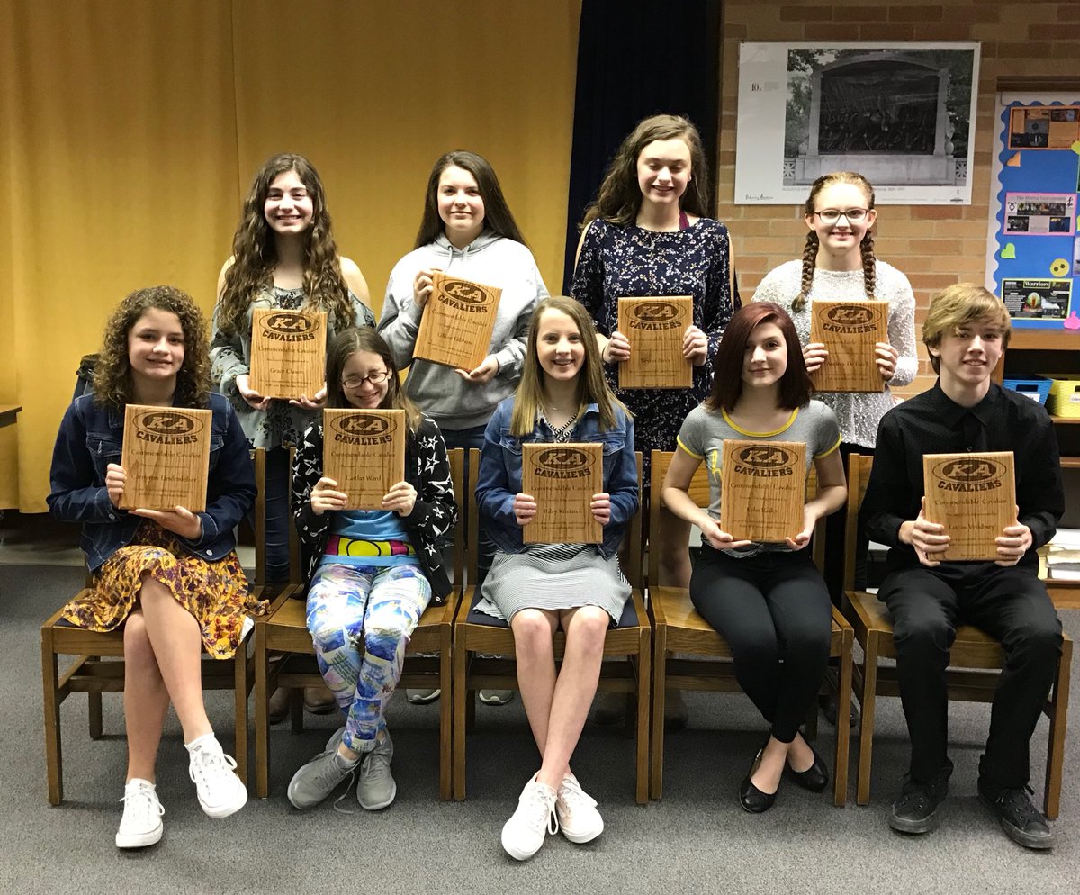 KA_Intermediate's tweet photo. Congratulations to the Commendable Cavalier Award winners for the 3rd Quarter! #KAISExcellence https://t.co/Vz4AMKtWgd
