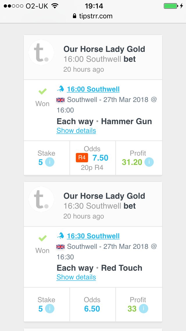 wm_betting's tweet photo. @BET_INFO_FREE @SportsFoliosSF @Tipstrr

YEP
SHE SURE DID!

£3500+ in the pot today for most members. Those on today got shorter odds but still cleared £2000+

#GetInvolved here

https://t.co/NUPAf4Vttc

#BOOKIEBASHING
#TRIUMPH

Well worth £79 a month https://t.co/A211OMI8vT