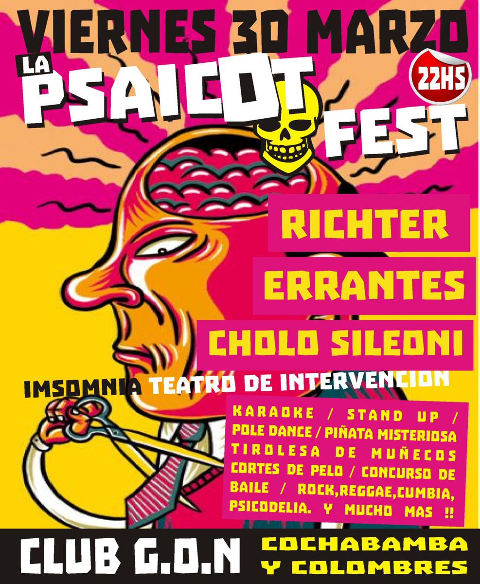 La Psicosis SE REPROGRAMA para este VIERNES en BOEDO!!!