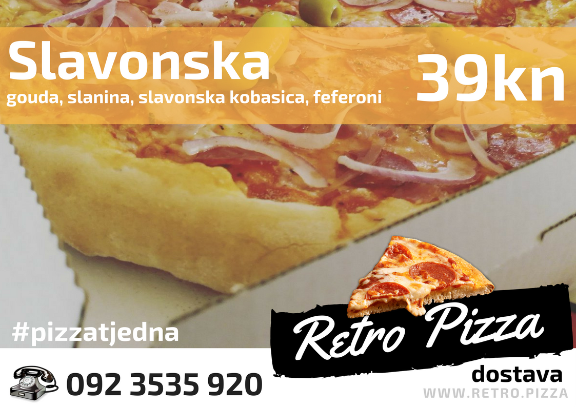 retropizzazg's tweet photo. Utorak je, evo nas opet u pogonu! #pizzatjedna je Slavonka 🍕🌶️🥓
#retromolim https://t.co/CNz6lP0MdH https://t.co/JuuJMqFMuG