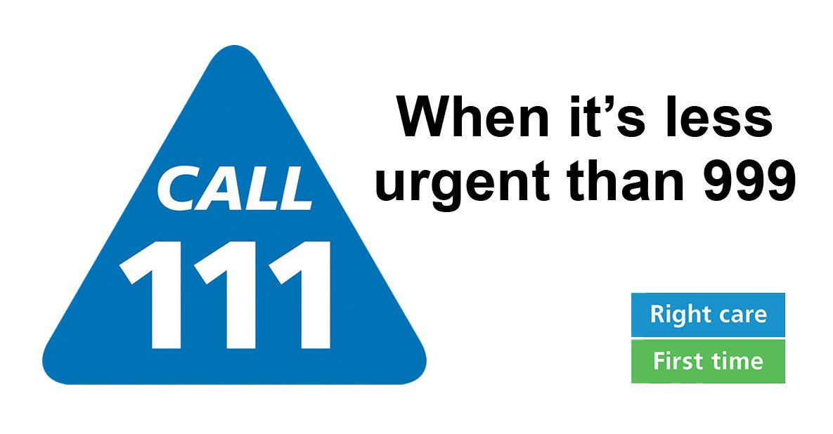 If you need a GP out of hours call NHS 111. To find out more visit: bit.ly/2Cz2UV7