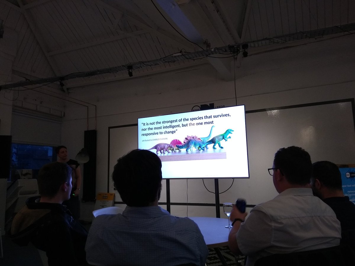 rjw1's tweet image. Dinosaurs! Adapting is something you should do. #LeedsDevOps