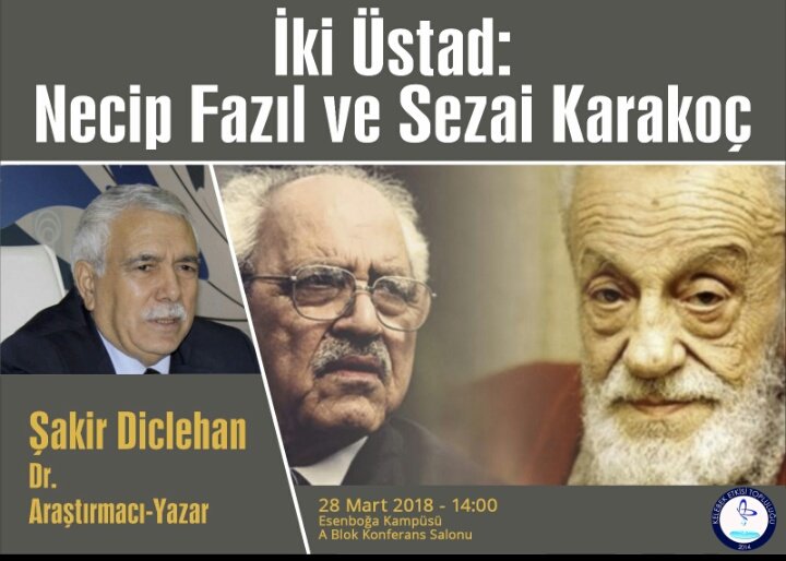 Yarın Esenboğa Kampüsü A Blok Konferans Salonunda 14.00 da olacak 'İki Üstad' programına davetlisiniz. 

*Program ikramlıdır