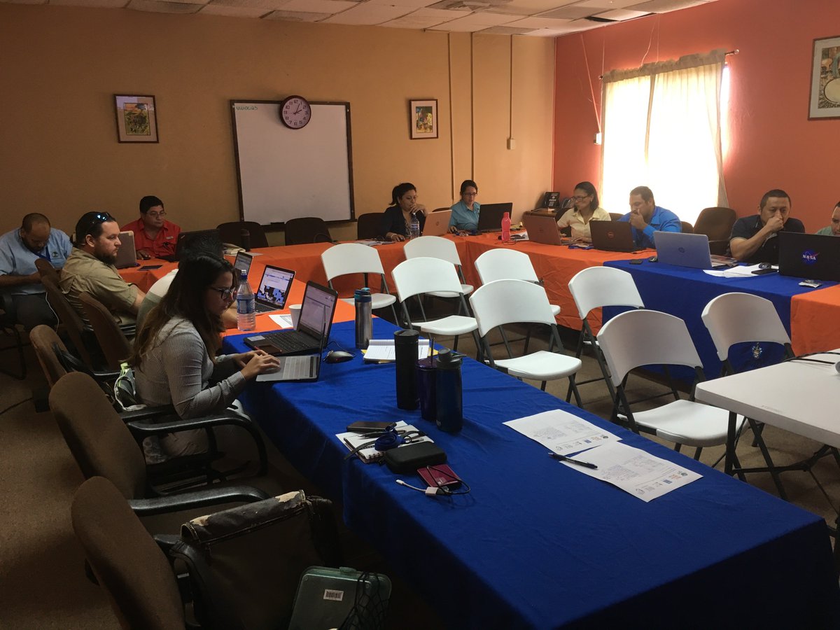 BzGEO's tweet photo. Participants at #Belize's 1st ever #Google_Earth_Engine (GEE) training workshop last week reviewed how #Landsat data in the #cloud can be leveraged for monitoring Belize's terrestrial & coastal ecosystems. #remote_sensing #earth_observation #science for #sustainable_development https://t.co/5qUo8bHsw6
