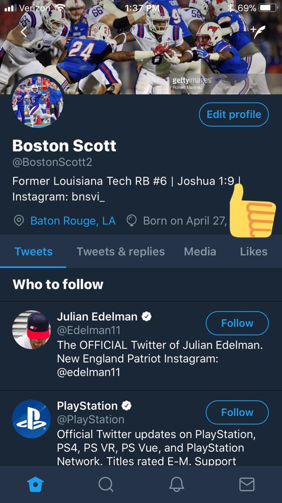 Boston Scott tweet media