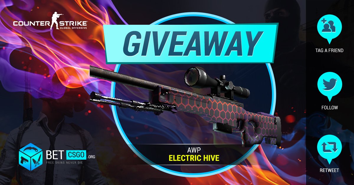 betcsgoorg's tweet photo. 💥 10 HOUR FLASH GIVEAWAY! 💥

To Enter:
✔️ Retweet
✔️ Follow: @betcsgoorg
✔️ Visit Bet-CSGO: https://t.co/MZbsLXHbHj                                             
✔️ Tag a friend
✔️ Turn on our Twitter notifications

#CSGOGiveaway #CSGO #csgoskins https://t.co/JsbmdJk54R