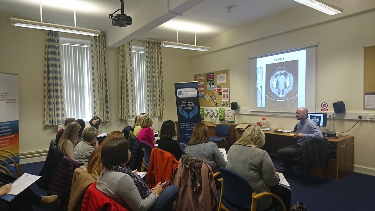 PaulineMcMullan's tweet photo. A very enthusiastic group of Therapeutic Radiographers from @belfasttrust  joined us @HSCCEC today to enhance their knowledge and interpretation of CT anatomy. @SHURadiotherapy @paiishu https://t.co/DKUr8x74DB