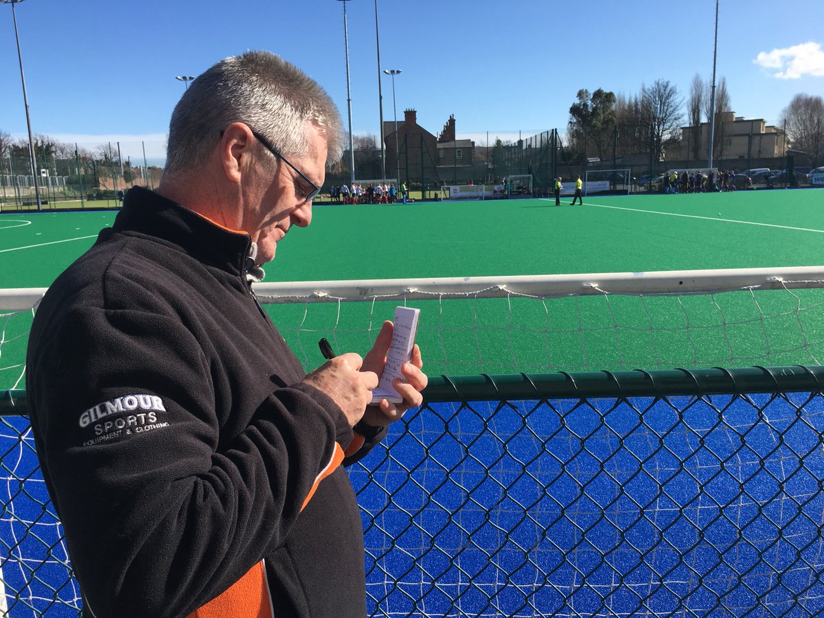 Irish_Umpires's tweet image. Peter Murphy (Umpire Coach) taking important notes on the umpires during Saturday's EYHL match between Pembroke and Annadale #umpirecoaching #essentialsupport
