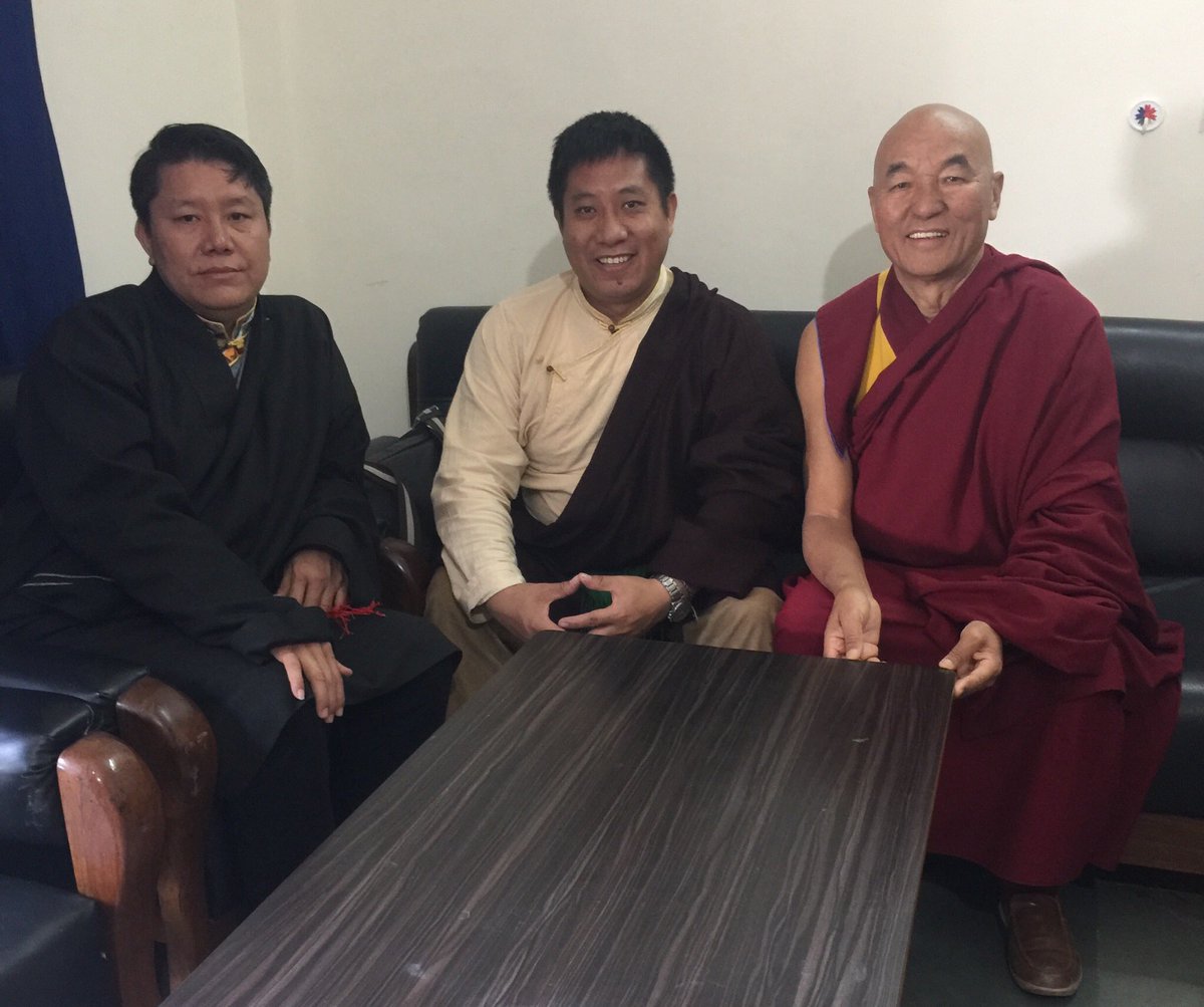 Adakpa's tweet photo. Members of Tibetan Parliament in Exile from Europe visit TLA office on 24th March 2018 https://t.co/xATK5rWn34