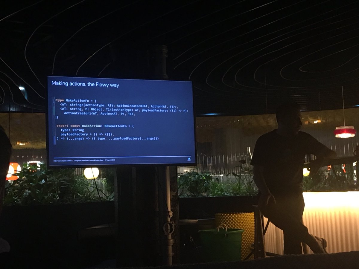 ClaraCDev's tweet image. How to use flow with redux by @trustelder at #fullstackJs meetup London