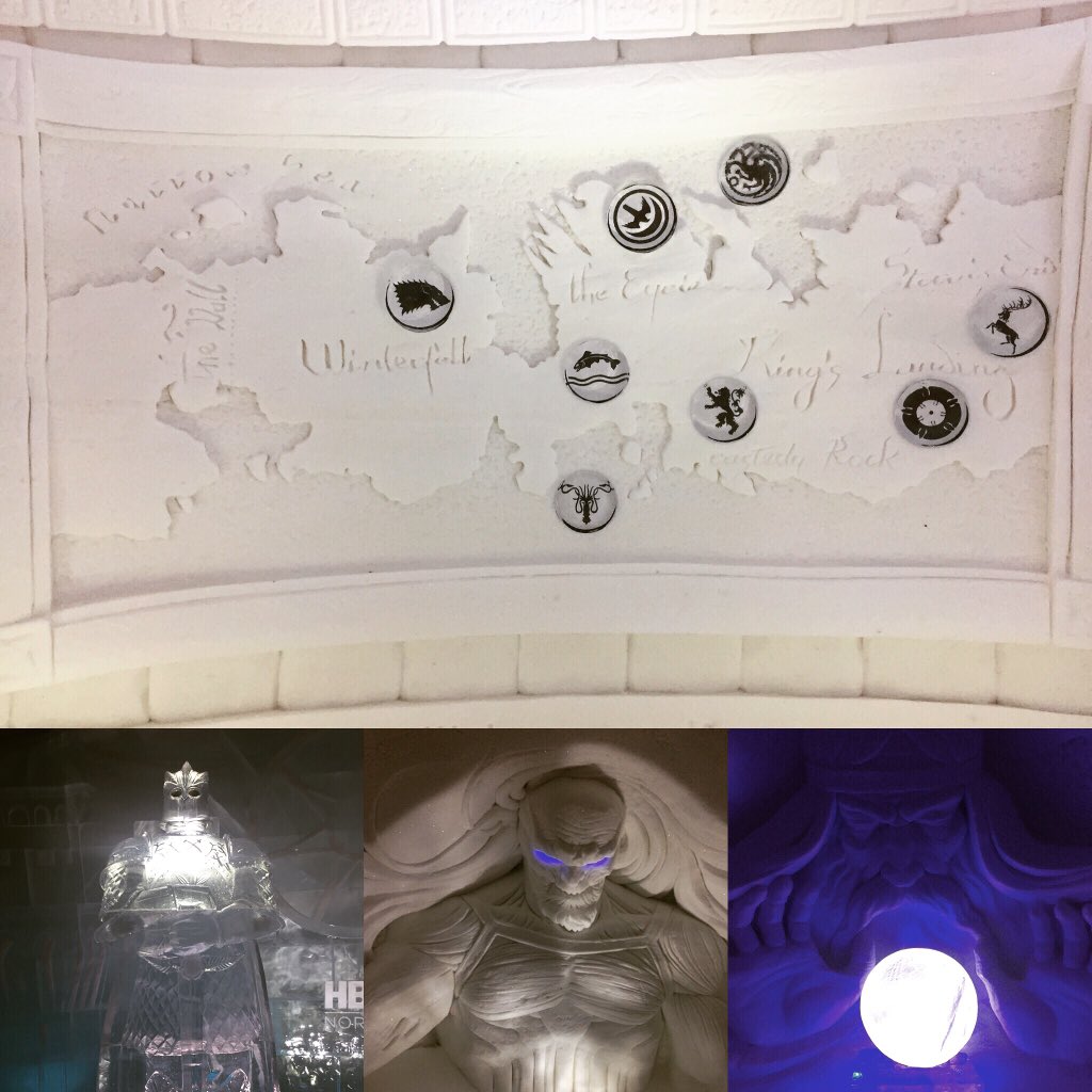 Ku tuutte Lappiin pääsiäiseksi niin käykää kurkkaamassa GOT-lumikylä. Olihan se upia. #GameofThrones