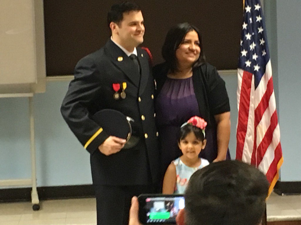 lwhitmir's tweet photo. Mansfield firefighter Dan Crow promoted to lieutenant Tuesday at fire station on Third Street #njnow https://t.co/vyRwEXLclS