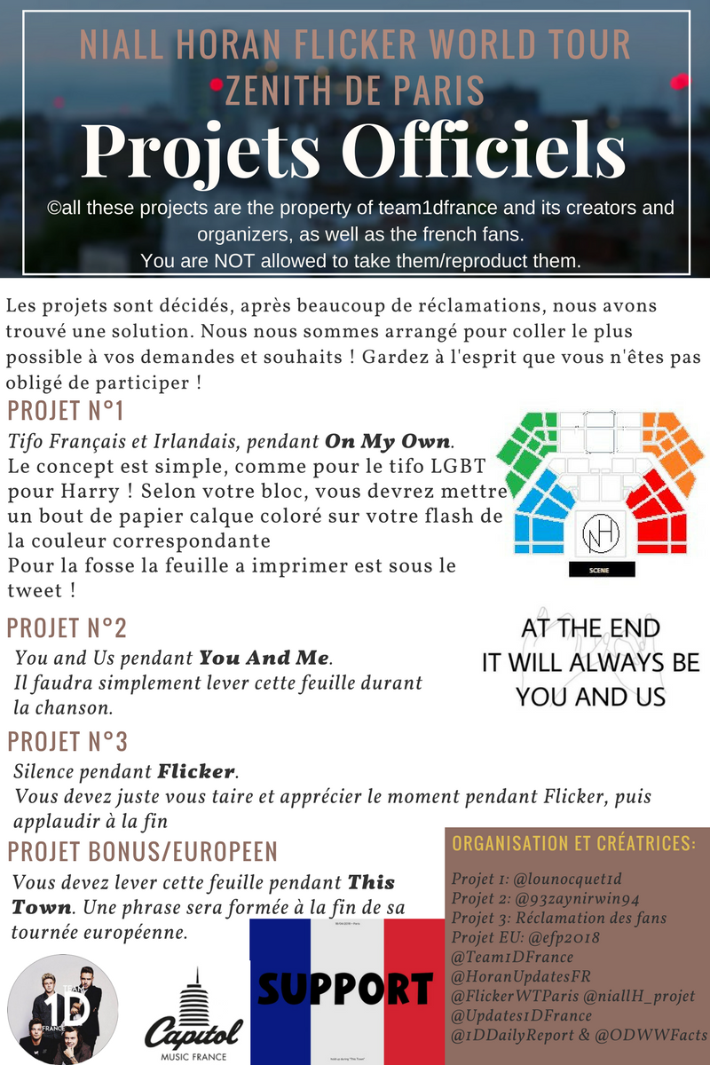 Team1DFrance's tweet image. 🌃 Projets Flicker World Tour Niall Horan ZENITH PARIS 🌃

Groupe WhatApp pour les responsables:
chat.whatsapp.com/5btaysylqqPH0Y… …
Nous sommes entrain de nous occuper des feuilles de calques pour le tifo.

On compte sur vous pour réussir les projets à la perfection !
RT