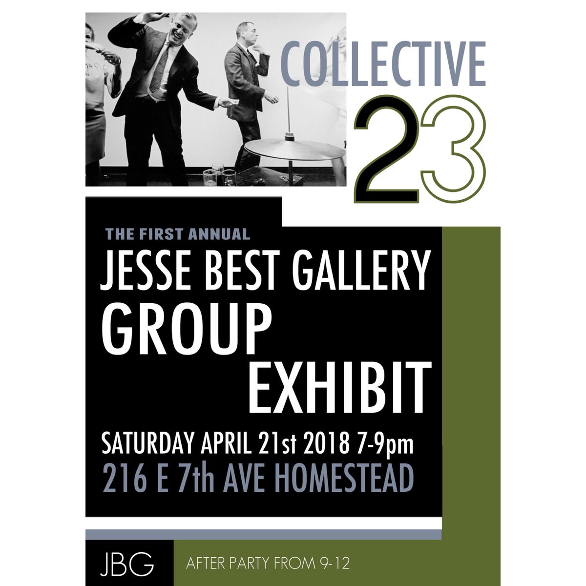 jessebestworks's tweet photo. COLLECTIVE 23 - First annual group exhibit at the gallery! We are super excited about this event and the talent involved! April 21st. 7-9pm #jessebestgallery #groupexhibition #pittsburghgallery #pittsburghartist #internationalartist #artopening #artevent #artparty https://t.co/3V5XSedEn7