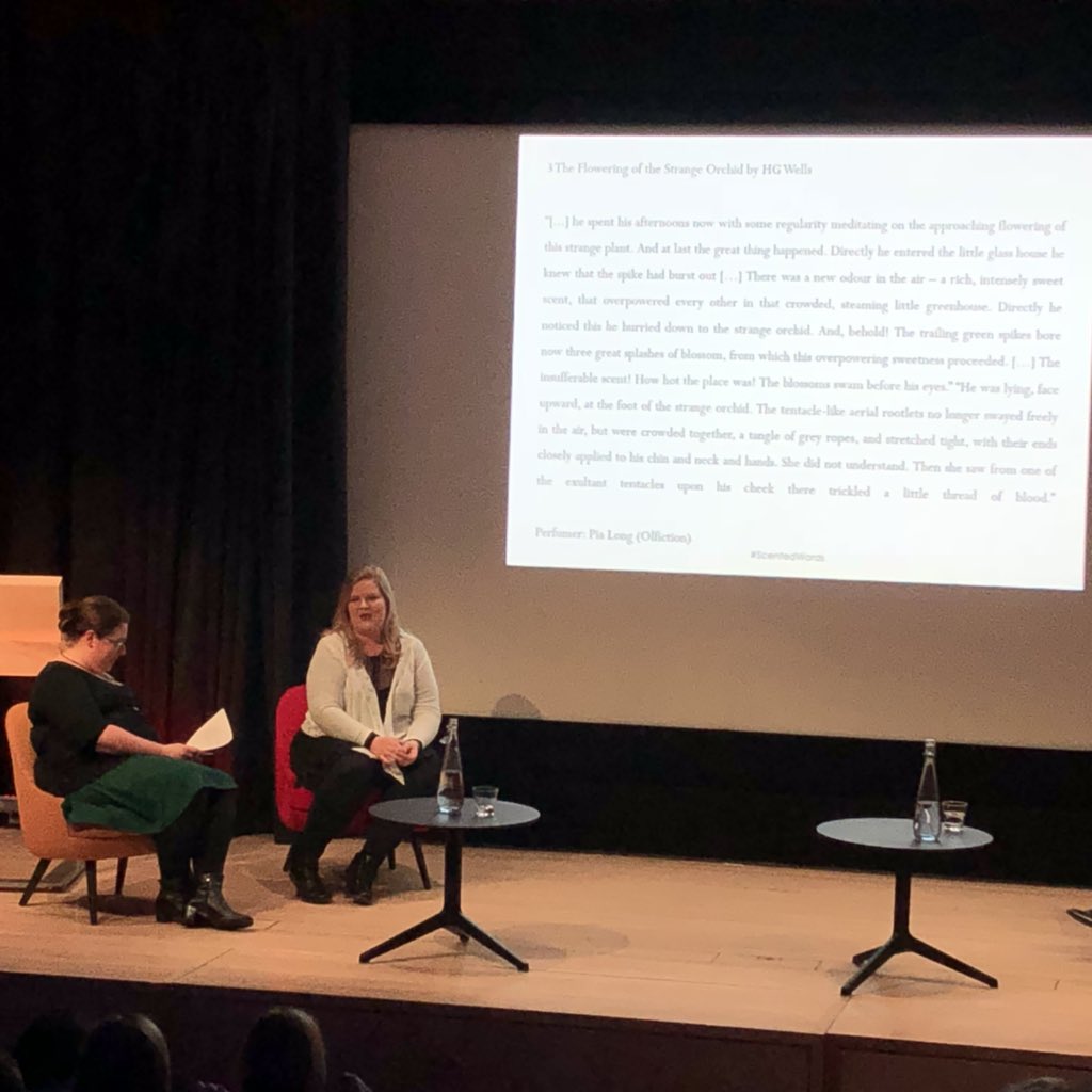blueberrychix's tweet photo. Smelling an intriguing #scent by @Nukapai for #ScentedWords @britishlibrary : #patchuli , #orchid and blood! https://t.co/uh1b4fRwGK