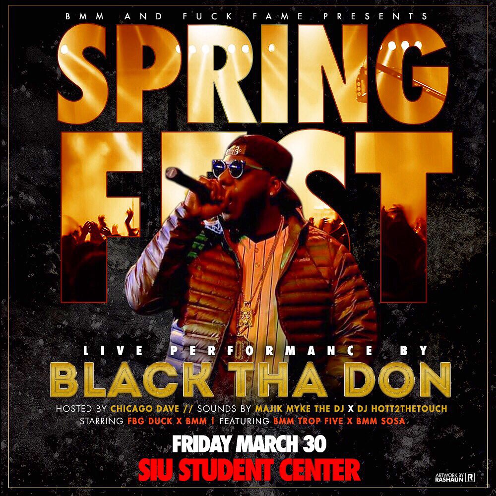 RealBlackThaDon's tweet photo. 🚨IF YOU IN #SIU #CARBONDALE THIS FRIDAY PUSH UP🎥🎬 #TheBlackYoungProject @ChicagoKingDave https://t.co/SVlzRnt6HN