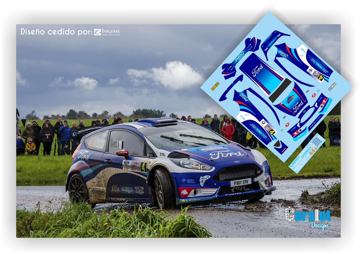 Ford Fiesta R5 Miguel Fuster &amp; Nacho Aviñó Rali Do Cocido 2018.
1:43 IXO Models 
Diseño cedido por Tangente.
