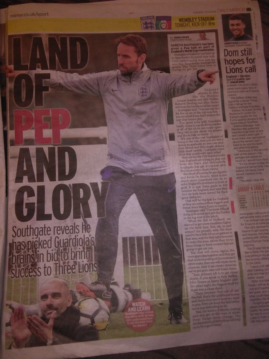 Ha!! U couldn't make it up! Is right man in #England job? Absolutely clueless!! But it's not like we didn't know this, only people who don't is <a href="/FA/">The FA</a> even #GarethSouthgate knows when he's in over his head, even with all ousted so called top nations leaving door open!! #Pep4England